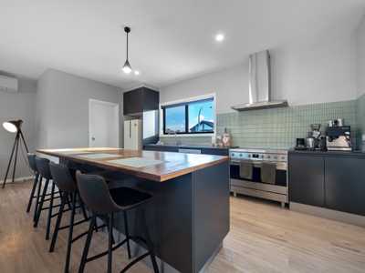 kitchen with an island bench