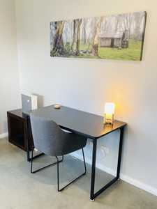 study desk in second bedroom